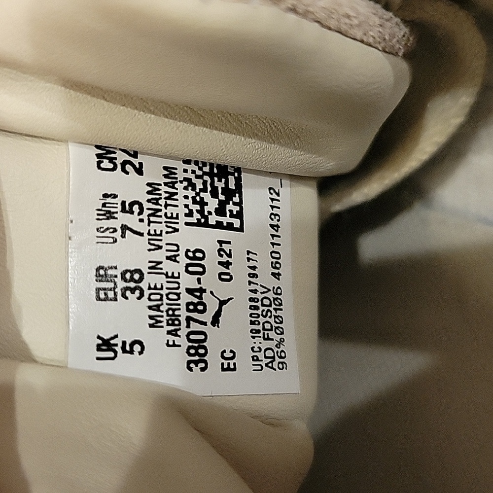 Puma Cream Platform Suede Sneakers - Picture 7 of 7